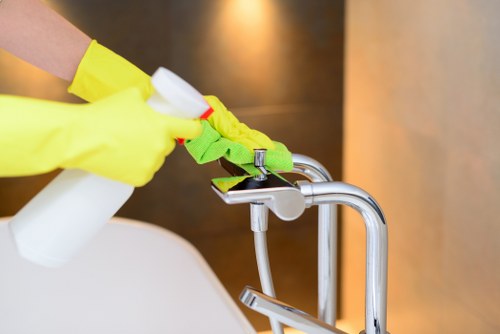 Customer raising a service concern during a cleaning complaint process
