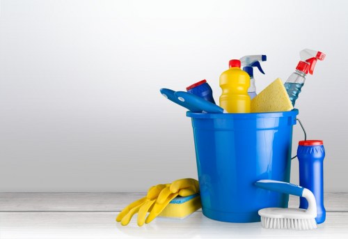 Communal lift and lobby cleaning in a Hollandpark residential block