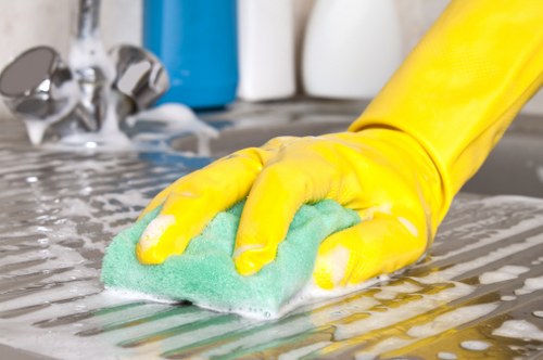 Deep cleaning a tiled or stone floor in West London